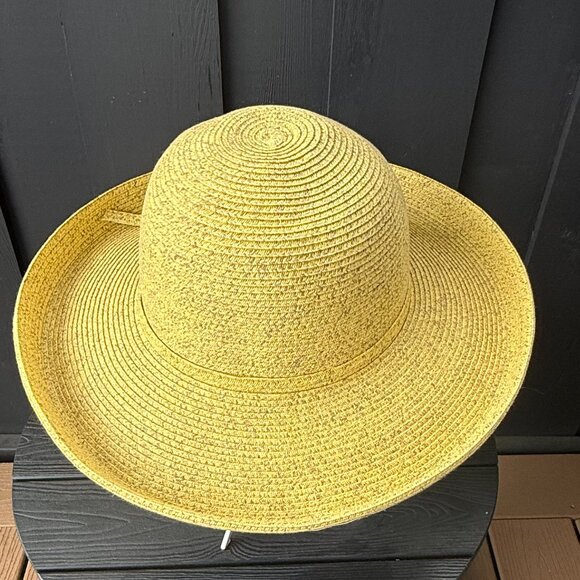 NWOT San Diego Hat Company Wide Brim Yellow Hat - Picture 5 of 9